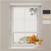 Raamdecoratie DTCH® Tenda veneziana interna in legno bianco 120 x 240 cm (LxA), lamelle da 50 mm in legno di paulownia, disponibile in larghezze da 50 a 250 cm, veneziana da interno, tende per finestre