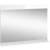 Vicco Specchio bagno Izan, Bianco, 80.1 x 62 cm con ripiano, a parete, combinabile con altri mobili da bagno Izan