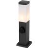 Qazqa malios - Lampada da esterno con spina Moderno - 1 luce - L 12.8 cm - Nero - Design - Illuminazione esterna