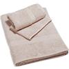 Caleffi Minorca Asciugamano con Ospite, Cotone, Sabbia, Standard, 26056