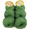 woolove Tricot Cafè Set 6 Scintilla - Filato in Puro Cotone Supermercerizzatoe Antipilling - per Maglieria e Uncinetto - Ferri/Uncinetto 3.50/4.50 mm - 6 Gomitoli da 50g (113m) - Verde 92, 6 Pezzi