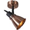 Qazqa jos - Lampada da soffitto/parete Classico - 1 luce - Ø 96 mm - Rame - Design I Rustico - Soggiorno I Camera da letto I Sala da Pranzo I Cucina