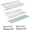 DACAN PROTECTION Scolapiatti per pensile da incasso in Cromo Protetto cm 56 - alta qualità - kit completo di sostituzione - raccogligocce pensili cucina - antiruggine - PRODOTTO MADE IN ITALY