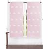 HOME ZEN HOUSEHOLD LINEN Set coppia 2 pezzi Tende Moderne con Nuvole, 60x150 cm e 60x240 cm, Tessuto Velato, per Finestra e Portafinestra, Stile moderno con (Rosa, coppia 60x240 cm)
