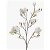artplants.de Ramo di Magnolia Artificiale Lilo, 4 Fiori, germogli, Bianco - Crema, 110cm - Ramo Fiorito/Fiori di Magnolia
