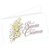 Cormar BIGLIETTINO BOMBONIERA PERSONALIZZATO NASCITA BATTESIMO COMUNIONE CRESIMA ANNIVERSARIO MAGGIORENNE KIT DA 45 PZ PERSONALIZZATI (CRESIMA)