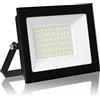 Hondony faro led esterno 50w, proiettore, illuminazione di sicurezza LED da esterno 3000K, IP66, illuminazione bianca diurna per magazzino, parco giochi, cortile e parco (50W, 3000K)
