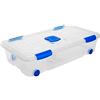 Acan Tradineur - Scatola di immagazzinaggio in plastica - Contenitore per giocattoli, libri, vestiti, coperte, n. 11-41,2 x 73,2 x 17 cm - 30 litri