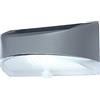 ECO-LIGHT Lutec Bread Lampada da Esterno LED Pannello Solare Integrato, 1.2 watts, Grigio Chiaro, 22 x 12 cm