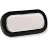 VR VETRINEINRETE Vetrineinrete® Applique da parete ovale a led 23 watt plafoniera da soffitto per balconi giardino IP54 CCT switch (Nero)