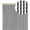PALUPLUS Tenda a Cordonetto Antimosche colore ARGENTO, frange in Corda Intrecciata, misura 125x240 cm, tenda per porte e finestre, moschiera a pannello, zanzariera per insetti -5246C-5,6