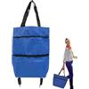 Tyinerc Borsa della Spesa con Ruote | Carrello Portaoggetti Riutilizzabile Con Rotelle Capiente - Borsone Capiente Per Picnic Viaggi Lavanderia Casa Vacanze Sport Trasporto