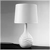 GICOS SRL Gicos Lampada Da Tavolo Bianca Abat Jour Lume Como Con Paralume Cm 72 H