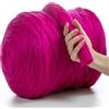 MeriWoolArt® 100% Merino Lana XXL Filato di Lana Grosso 4-5cm Filato Spesso Soffice, Feltro di Lana, Fai Da Te Regalo di Natale Coperta Maglia Grossa di Lana per Bambino