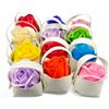 oggettando SET 12 Segnaposto Rosa di sapone profumata Matrimonio, Nascita, Battesimo, Comunione, Laurea, Cresima, 18, 25 e 50 anni, Anniversari e Compleanni (COLORI VARI)
