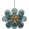 ERNP 18 Lampadario sferico Moderno con Bolle a Sfera in Vetro, Lampada a Sospensione Sputnik Creativa G9, plafoniera da Incasso per Decorazioni per la casa Lampada a Sospensione per luci per scal