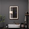 Vicco Specchio bagno Miral, Vetro, 60 x 40 cm con illuminazione frontale, per montaggio a parete con illuminazione LED integrata