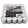 Hofer Premium Tealight Candele Bianche Non profumate - 450 Pezzi - Tea Light Candeline Cera Antigoccia - Durata di combustione 8 Ore - 9 x Set di 50 Lumini