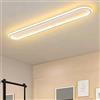 GZZBMY Metallo Plafoniera LED Rettangolare 24W Lampada da Soffitto Moderna Alluminio Iluminazioni da Plafoniere 100W Equivalente Illuminazione per Soggiorno Camera da Letto (Bianco Luce Calda,80CM)