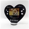 PV Grafik Targa Spotify Cuore Personalizzata,Regalo Fidanzata,Regalo Fidanzato,San Valentino Personalizzato,incluso scatola per confezione regalo (Nero)