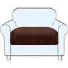 SHUOJIA Copriseduta Divano, Fodera per Cuscino Indipendente, Antiscivolo Copriseduta Divano Elasticizzato Copri Cuscini Divano 1/2/3/4,Protezione del Cuscino Sedile del Divano (Brown,Large-1-Seater)