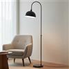 bamyum Gorkiede Lampada da Terra in Metallo, Terra per Soggiorno, Camera da Letto, dei Bambini con Attacco E27, Larghezza 30 cm, Paralume Regolabile, Blu notte