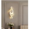 Generic Applique da Parete per Interni in Acrilico, 1 Pezzo, Oro/Nero, Moderno, per corridoi, camere da Letto e Altre Applique da Parete a LED (Oro-Fiocco di Neve)