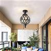 ZHANGL retrò in Stile Vittoriano lampadario in Metallo Lampada di Vetro Globo Giardino Esterno Impermeabile lampadario in Stile Europeo for Villa Padiglione Cortile terrazza Portico Illuminazione E27