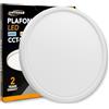 GASIASHOP SRL UNIVERSO LV-400-B3C PLAFONIERA ULTRA SLIM ROTONDA BIANCA SMD LED 32W Ø40CM IP40 CCT 3 IN 1 CAMBIA COLORE LUCE