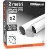 Eurocali 2x Profili Angolari da 2 metri (4mt) in Alluminio per Strisce LED Schermatura Opaca ingombro max striscia led 20mm - 30 x 30