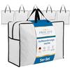 PROCAVE Borsa portaoggetti, Bianco, 5er-Pack 60x50x25cm