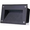 MOERGO Faretto Luce Da Pavimento - Faretti LED Esterno, Luci per scale da parete per interni ed esterni da 3 W, illuminazione paesaggistica incorporata rettangolare IP65 impermeabile ( Color : Red , Size : 8