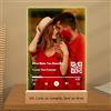 Mocessory Spotify Personalizzata con Foto - Targa Spotify Glass Regalo Donna Compleanno - idea regalo nome canzone artista foto - Regali per San Valentino, uomini, donne, coppie, anniversari, Natale
