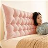 Generic Cuscino Testata Letto Matrimoniale Imbottita, Cuscino Schienale Divano, Cuscini per Testata Letto Una Piazza e Mezza,N,90x51cm