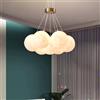 DUNMW Creativo Combinato LED Combinato 3D Luna Lampada da Soffitto a Sospensione Lampadario Luna Camera dei Bambini Plafoniera per Camera da Letto, Soggiorno, 42W, 3 Illuminazione