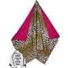 Tex family Telo Mare Doppio KIKOY in Cotone e in Spugna con Zaino Keep (Leopardato)
