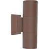 VR VETRINEINRETE Vetrineinrete® Applique a parete doppia emissione per esterno giardino IP55 lampada moderna GU10 rosso ruggine balcone terrazzo
