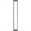 Zafferano, Lampada Home Solar, Lampada da Terra Senza Fili con Pannello Solare e Sensori di Movimento, Adatta per Esterni, Dimmer, 3000 K, Altezza 100 cm, Colore Corten