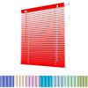 Generic Tapparelle per Finestre, Veneziane da Interno Senza Fori, Tende Veneziane da Esterno Protezione da Luce, Lamella da 25mm Alluminio Persiane per Casa Ufficio Bagno(Red)