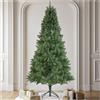 tectake® Albero di Natale Artificiale Premium, Albero di Natale Realistico, Aghi Stampati a Pressofusione, Supporto Pieghevole, Decorazioni Casa Moderna: Verde - Premium - 230 cm / 1346 Rami Folti