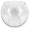 KORAT Vaso Boccia in Vetro Trasparente Design Rotondo Elegante per Fiori, Candele, Piante o Decorazioni Disponibile in 4 Dimensioni (16-20-25-30 cm) Ideale per Casa, Eventi (Ø 16 cm - 13x16x16 cm)