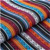 BrightGlow Stoffo di Cotone per Cucire con Motivo Etnico Stoffo Boho Venduto al Metro Fiori Esotici Stoffo di Cotone e Lino Stoffo Decorativo Retrò Multicolore per Cucire Stoffo per Costumi 21# 150 X