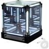 Generic Luce LED Cubo Iperinfinito con Impostazioni di Colore e Flash, Interruttore a Tocco Unico, Effetto Luminoso Abisso Infinito, Batteria Wireless a Lunga Durata white