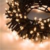 XMASKING Catena 48.5 M, 1200 LED Bianco Caldo, con Memory Controller, Cavo Verde, 24V, Esterno