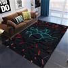 PEIHUODAN Tappeto Camera Da Letto Ragazzo Bambini, Gaming Pavimento Antiscivolo, Zone Game 3D, Decorative Accessori Stanza, Adatto Per Scrivania E Sedia (Blue, 100x150cm)