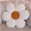 LANFIRE Cuscino cuscino fiore Cuscino sedile auto sedia Cuscino divano letto a fiori Cuscino decorativo Cuscino peluche (40cm, white)