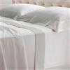 Lisola Set Completo Lenzuola Una Piazza e Mezza, Cotone e Raso, 1 Lenzuolo da Sopra 180x290cm + Lenzuolo da Sotto 120x200x30cm + 1 Federa 80x50cm, Made in Italy, Modello: Diamante, Grigio Perla