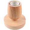 FNBDDX Lampada da tavolo in legno vintage con base E27, attacco 220V 110V, spina UE, luci notturne retrò, lampada scrivania for camera letto, soggiorno, decorazione(1)