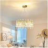 Generico Plafoniera, Lampadario di cristallo lusso for soggiorno, decorazione creativa postmoderna, sala da pranzo, camera letto, illuminazione interna a LED, moderna(100cm)