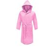 Irge Accappatoio Microfibra Cappuccio e Borsetta Unisex (Rosa, M)